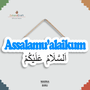 Zehandcraft - Hiasan dinding pintu assalamualaikum / Gantungan pintu assalamualaikum
