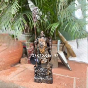 Tượng quan công quan văn trường cao 40 50 60cm gỗ mun cực đẹp