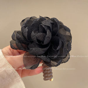 Ready Stock Flower phone line hair rope Bohemian vacation style hair loop sweet and fashionable versatile hair accessories