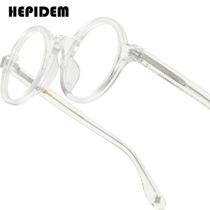 HEPIDEM Acetate Gọng kính phụ nữ tròn kiểu retro cổ điển Kính mắt cao cấp Nhật Bản handmade kính dày kính mắt cho mắt zolman