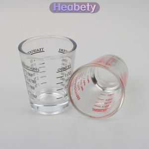 Heabety 1PC 30 ml thủy tinh đo cup với quy mô bắn thủy tinh lỏng thủy tinh ounce cup