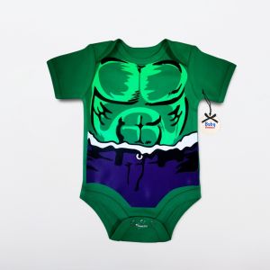 Bộ đồ liền thân cho bé kiểu dáng siêu anh hùng dành cho bé từ 0-12 tháng tuổi chất liệu cotton bộ đồ liền thân cho bé trai.