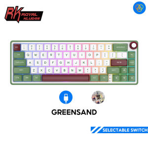 RK RK Royal Kludge RKR65 66 Key 60% Wired Gasket RGB Hot Swapple Keyboard Mekanik
