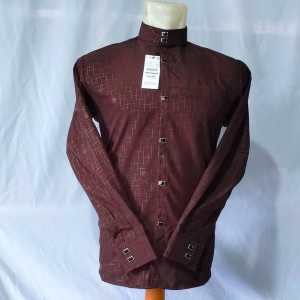 Baju koko sultan terbaru 2024 kemeja pria premium kancing kotak lengan manset panjang
