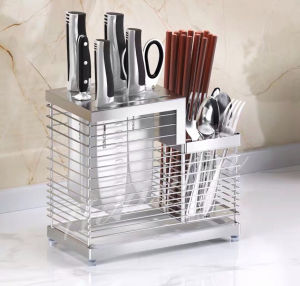 Stainless Steel 304 Knife Cutlery Chopstick Holder Kitchenware