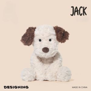 DOWNA Đồ nhồi bông Búp bê chó Jack Series Mềm mại 35cm Đồ chơi nhồi bông Dễ thương Người bạn đồng hành cho giấc ngủ của trẻ em Đồ chơi cho chó con Trẻ em