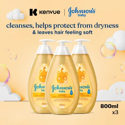 Johnsons Baby Shampoo Gold 800ml x 3