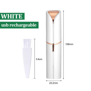 Mini Epilator Lipstick Hair Shaver Women Electric Body Facial Hair Remover Bikini Body Face Neck Leg Hair Armpit Pubic