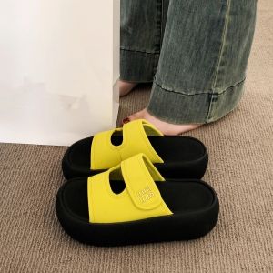 [Free Shipping] Thick-Soled Velcro Sandals For Women Summer Outdoor Wear 2026 New Style Height-Increasing Versatile Slimming And Casual Slip-On Sandals