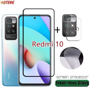 ♥Ready Stock【Tempered Glass 3 IN 1】3-in-1 Tempered Glass Redmi 10 9T Redmi Note 10 10S 10Pro 9Pro 8Pro 9S 9A 9C 10 Xiaomi POCO M3 Pro X3 GT NFC X3Pro Lite Screen Protector Lens Sticker Back Film