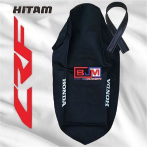 SARUNG KULIT JOK MOTOR STANDART CRF WARNA MERAH & HITAM / FREE SABUK