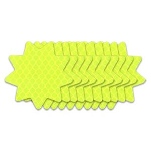 20PCS High-Visibility Car Reflective Sticker Car Night Safety Driving Warning Decals Motorcycle Bicycle Helmet Waterproof Butterfly Gear Sticker