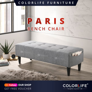 Colorlife Paris Bench / Bench Chair for bedroom/ Bench Chair for cafe shop / Living Room Bench Chair / Hot Sales Item