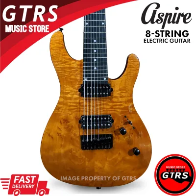Aspire 7-String and 8-String Electric Guitar with Dual Humbucker Pickups