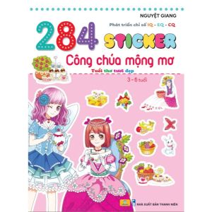 Sách - 284 Sticker Công Chúa Mộng Mơ cho bé 3-6 tuổi - Phát triển chỉ số IQ - EQ - CQ - ndbooks