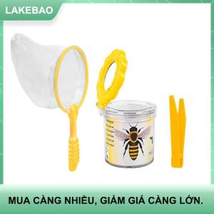 【LAKEBAO】 3pcs ngoài trời thăm dò trẻ em côn trùng quan sát hộp Nòng Nọc côn trùng Bộ sưu tập hộp Clip bắt bướm ăn hộp
