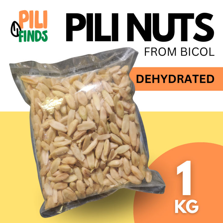 Pili Finds - Dehydrated Pili Nuts from Bicol 1KG Plain Unflavored ...