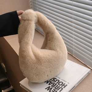 SEA YADOU ใหม่กระเป๋าเกี๊ยวแบบพกพาใหม่ฤดูใบไม้ร่วงและฤดูหนาวแฟชั่นกระเป๋าขนสัตว์แบบพกพากระเป๋าตุ๊กตาฤดูหนาวกระเป๋าหญิง