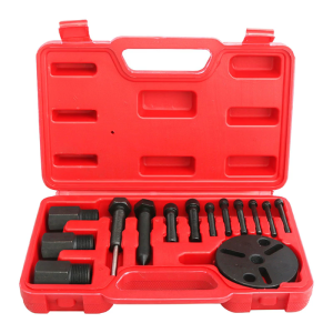 Auto AC Compressor Service Tool Clutch Removal Kit Corrosion Resistant Alloy Steel with Portable Carrying Case