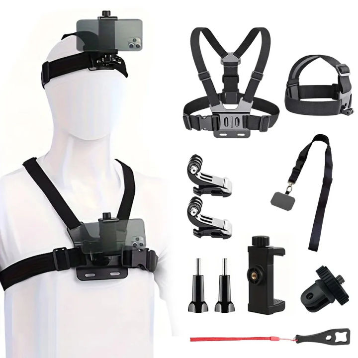 Iphone 14 Chest Rig Chest Mount For Iphone 14-16 Pro Max - POV Waterproof Camera Holder ...