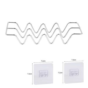 NUBE Stainless Steel Soap Rack Waterproof Moisture-Proof Draining Rack Creative Wall-Mountable Soap Holder Bathroom Use