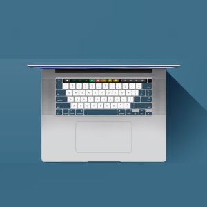 Dual Tone Silicone Keyboard Skin Silicon Cover Protectors for Apple Macbook New Pro M1 M2 M3 M4 Air 13 14 15 16 Pro Max 2025 Model