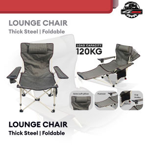 Excellabs Foldable Lounge Chair / Camping Chair with Footrest