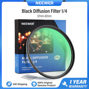 NEEWER 67mm Black Diffusion 1/4 Filter Mist Dreamy Cinematic Effect Ultra-Slim Camera Filter 37mm-82mm