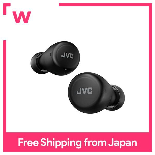 JVC HA-A5T-B Complete wireless earphone Body weight Compact and  lightweight body Playback for up to 15 hours Bluetooth compatible  Black