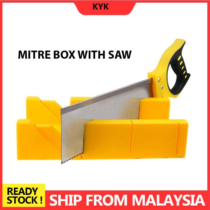 12” Mitre Box Hand Saw Multiple Angle Camping Saw Storage Box Set