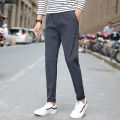 Man Comfortable Plain Pantalon Uniform Pants Men Casual Feet Stretch Straight Trousers for Male Business Trousers. 