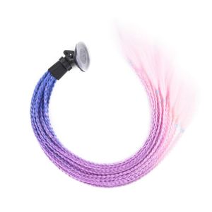 HUGHES Universal For Women Hair Decoration Helmet Pigtail Ponytail Motorcycle Helmet Accessories With Sucker Motorcycle Helmet Ponytail Helmet Pigtails Helmet Pigtails Braid Motorcycle Helmets Braids