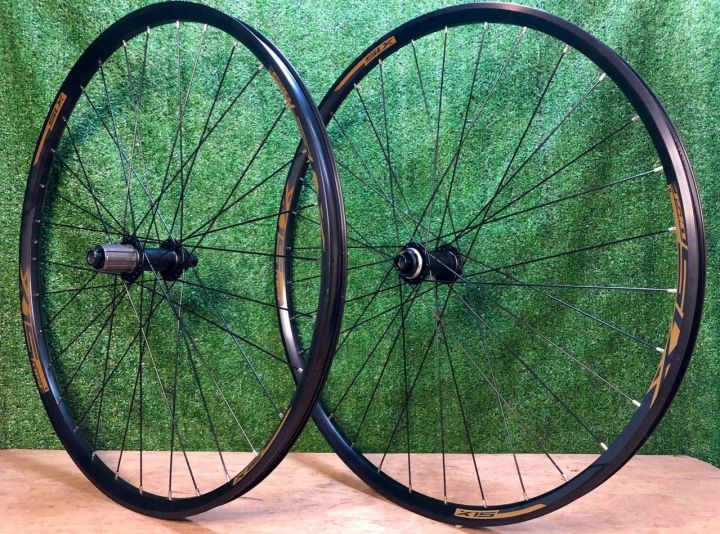 X15 Double wall Alloy Rims Brown + Alloy Boost F/R TA Centerlock