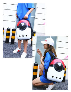 Pet Backpack Cartoon Backpack Breathable Outing Pet Bag Cat Dog Backpack Pet Supplies Pet Outing Bag