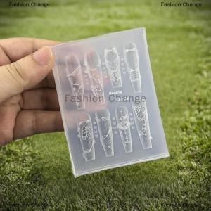 [COD] Fashion Change Ribbon Bow Ballet Shoes 3D Silicone Nail Art Mold DIY Nail Art Decoration Transparent Carving Template Manicures Design Tool