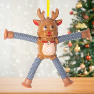 YESHE Santa Claus Christmas Decorative Pendant Snowman Gingerbread Man Xmas Party Decor Fashion Year Christmas Tree Ornament Office Home Festive Decor