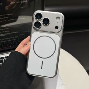 Instantly Change Original Color For Magsafe Case For iPhone Air 17 16 15 14 13 Pro Max Magnetic Wireless Charging Armor PC Cover
