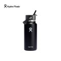 HYDRO FLASK 32 OZ WIDE FLEX STRAW CAP BLACK. 