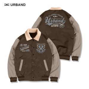 X-Urband Official - A519 Jaket Baseball Kerah Sherpa