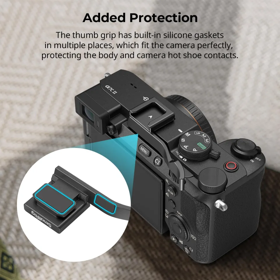 SmallRig Camera Thumb Grip with Cold Shoe for Sony A7C II / A7CR