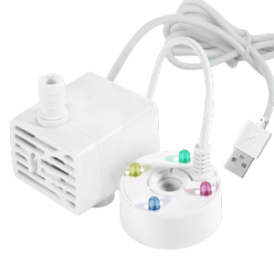SIDSI USB Fish Tank Water Pump 5V Silent operation Submersible Pump durable Colorful lights Mist Maker Fogger Living room