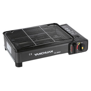 Portable eless Gas BBQ Grill Indoor Outdoor Barbecue Stove For Camping Household Picnic