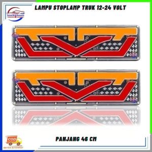 Lampu Led Variasi Rem Sein Sen Stop Lamp Stoplamp Belakang Variasi Mobil Truk Truck Canter 12-24 Volt
