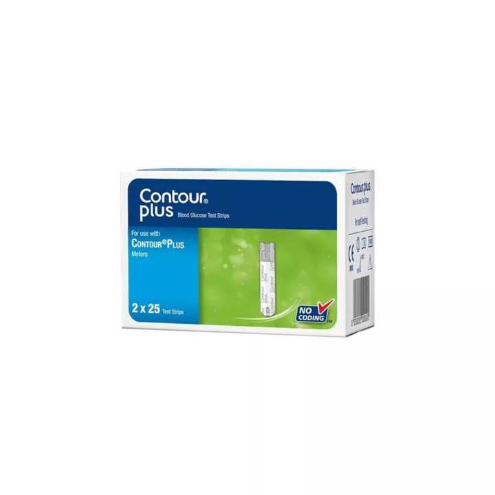 Contour Plus Blood Glucose Test Strips 50'S Expiry dateJuly 2024