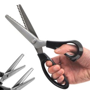 GONUUWGL ครัวเรือน เย็บผ้า ผ้าเดนิม ซิกแซก หนัง หัตถกรรม เครื่องมือตัดเย็บเสื้อผ้า เครื่องมือตัด กรรไกร กรรไกรตัดเสื้อ