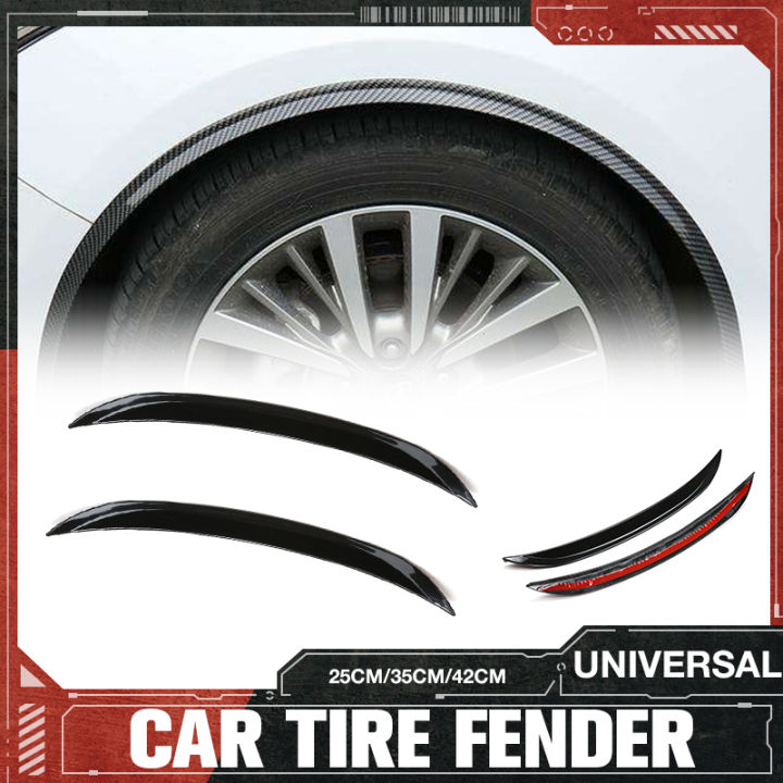 2Pcs Car Fender Car Wheel Eyebrow Arch Trim Lips Strip Fender Flare