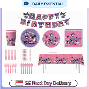 【DAILY ESSENTIAL】 Kuromi Party Supplies Sets | 36 51 76 or 106 Pieces