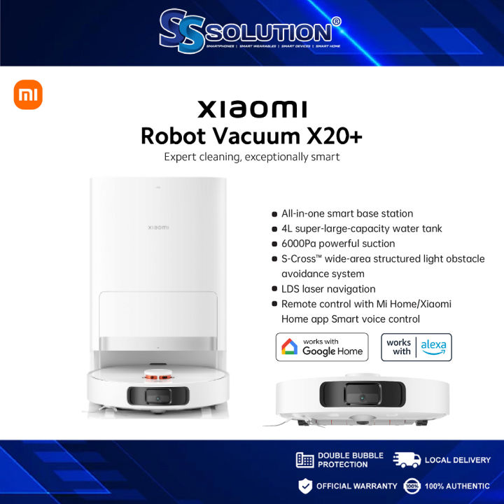 Xiaomi robot vacuum X20 L 6000pa powerful suction L auto mop lifting L
