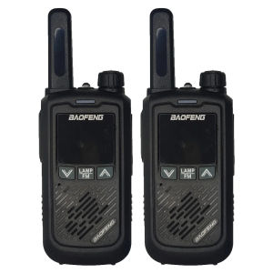 2PCS BAOFENG BF-T17 FRS Mini Walkie Talkie Portable Two Way Radio Long Range 22CH VOX USB 5W Ham Radio with LED Flashlight 5KM