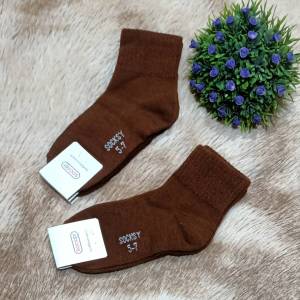 🧦ถุงเท้านักเรียนสีน้ำตาลผ้าอย่างดีมีครบไซส์ ยกโหล12คู่ 4-6 5-7 7-9 freesize พร้อมส่งค่ะ